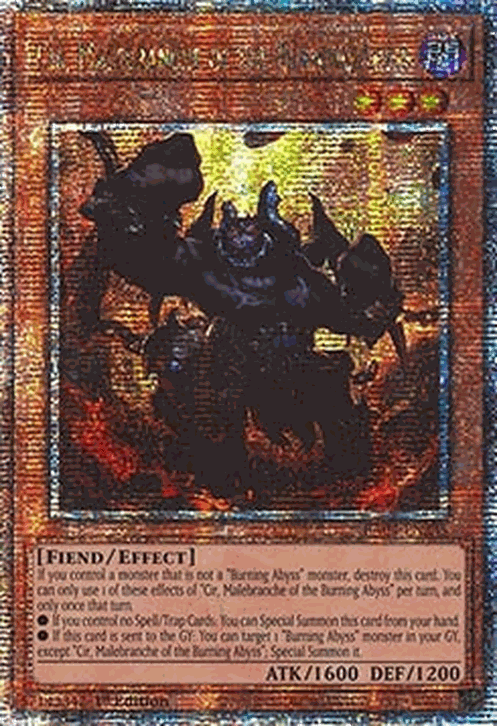 Cir, Malebranche of the Burning Abyss (V.2 - Quarter Century Secret Rare)