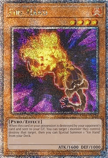 Fire Hand (V.2 - Quarter Century Secret Rare)
