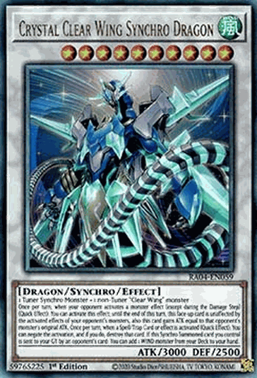 Crystal Clear Wing Synchro Dragon (V.7 - Ultimate Rare)