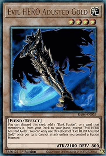 Evil HERO Adusted Gold (V.7 - Ultimate Rare)