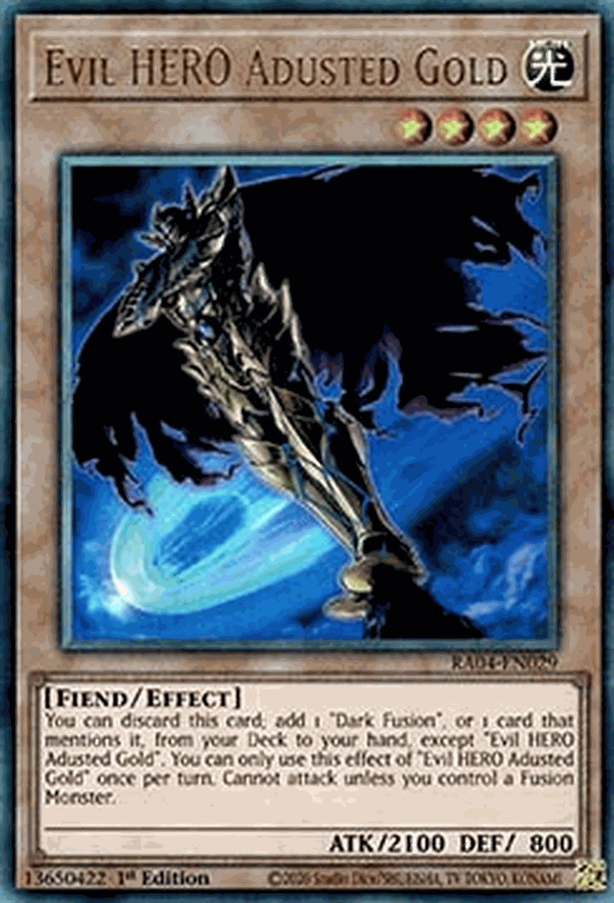 Evil HERO Adusted Gold (V.7 - Ultimate Rare)