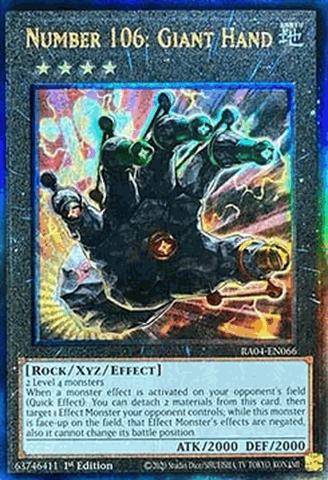 Number 106: Giant Hand (V.7 - Ultimate Rare)