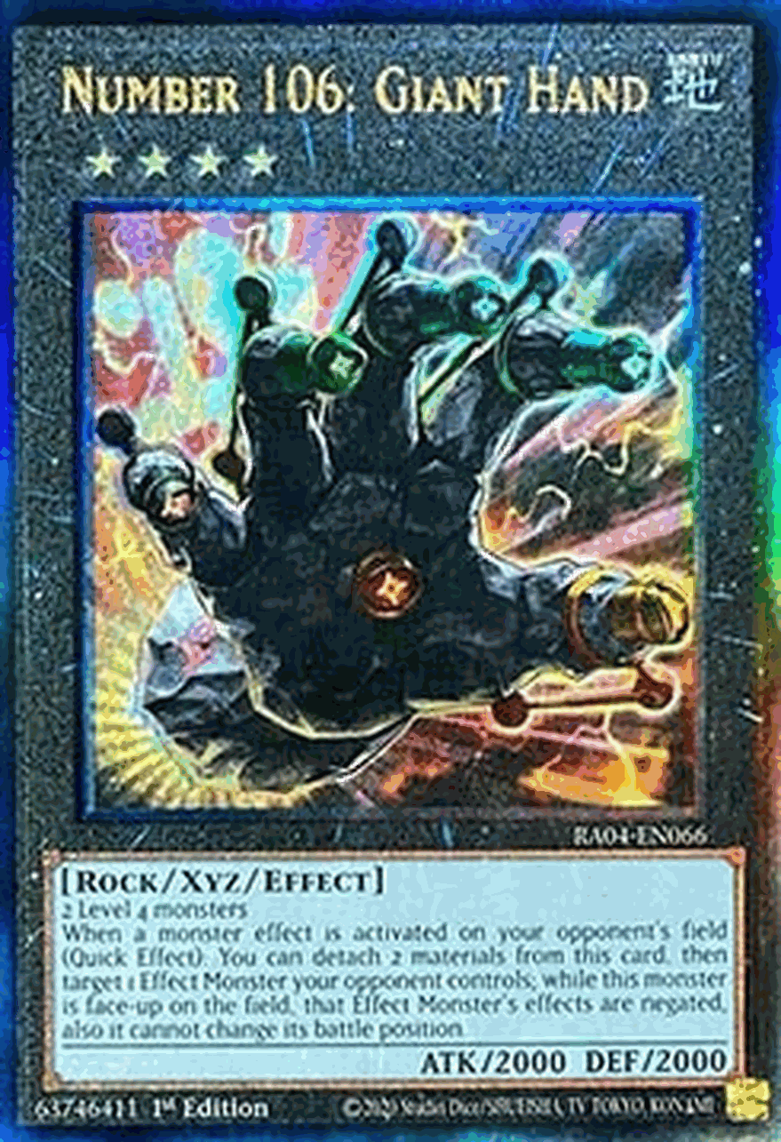 Number 106: Giant Hand (V.7 - Ultimate Rare)