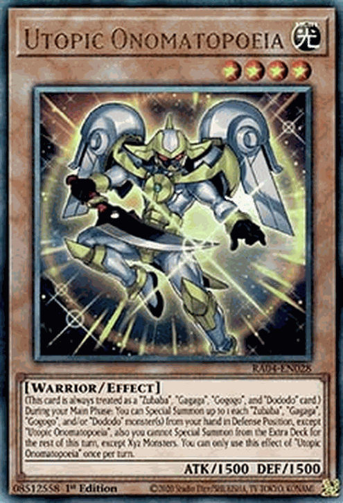 Utopic Onomatopoeia (V.7 - Ultimate Rare)