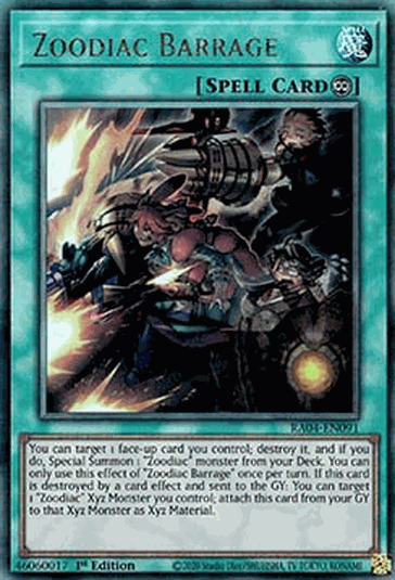 Zoodiac Barrage (V.7 - Ultimate Rare)