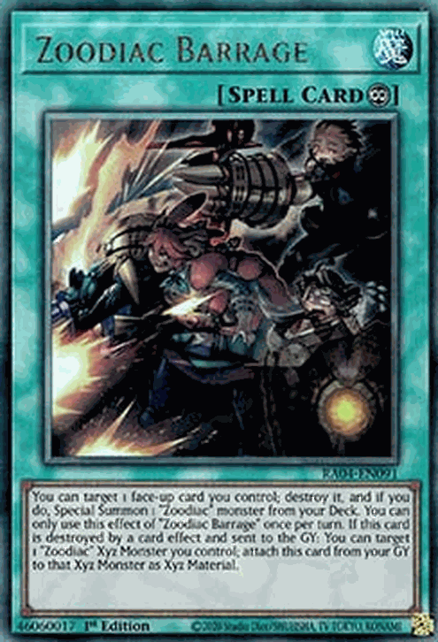 Zoodiac Barrage (V.7 - Ultimate Rare)
