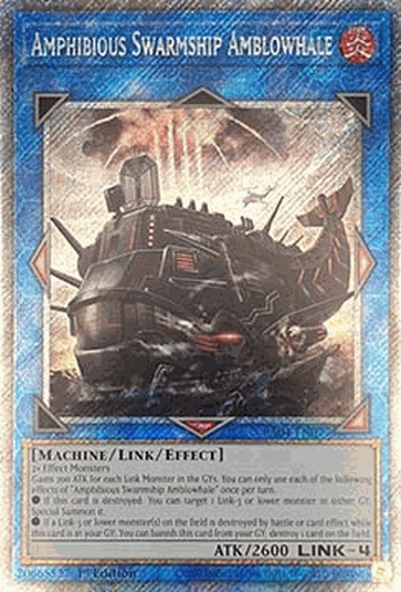 Amphibious Swarmship Amblowhale (V.4 - Platinum Secret Rare)