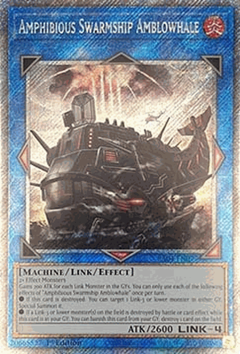 Amphibious Swarmship Amblowhale (V.4 - Platinum Secret Rare)