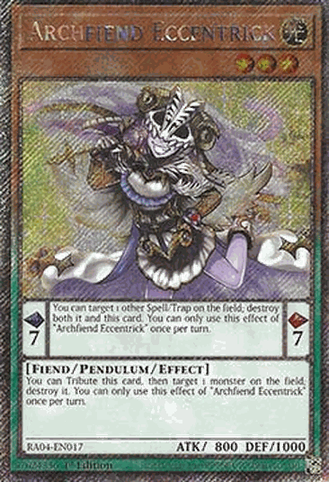 Archfiend Eccentrick (V.4 - Platinum Secret Rare)