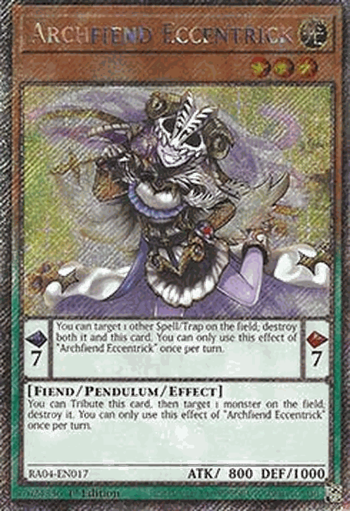 Archfiend Eccentrick (V.4 - Platinum Secret Rare)