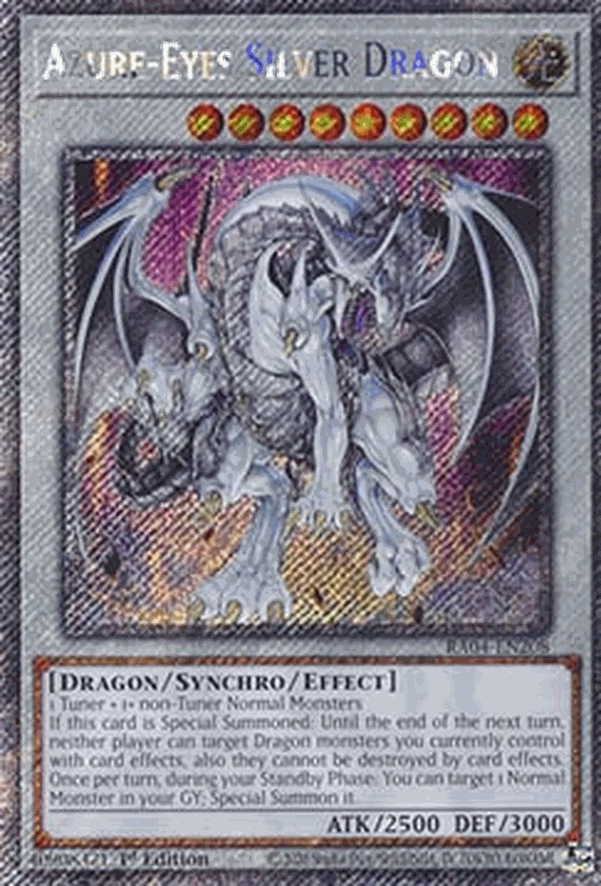 Azure-Eyes Silver Dragon (V.1 - Platinum Secret Rare)