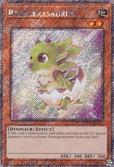 Babycerasaurus (V.1 - Platinum Secret Rare)