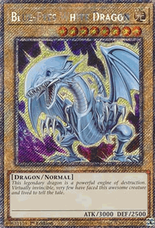 Blue-Eyes White Dragon (V.2 - Platinum Secret Rare)