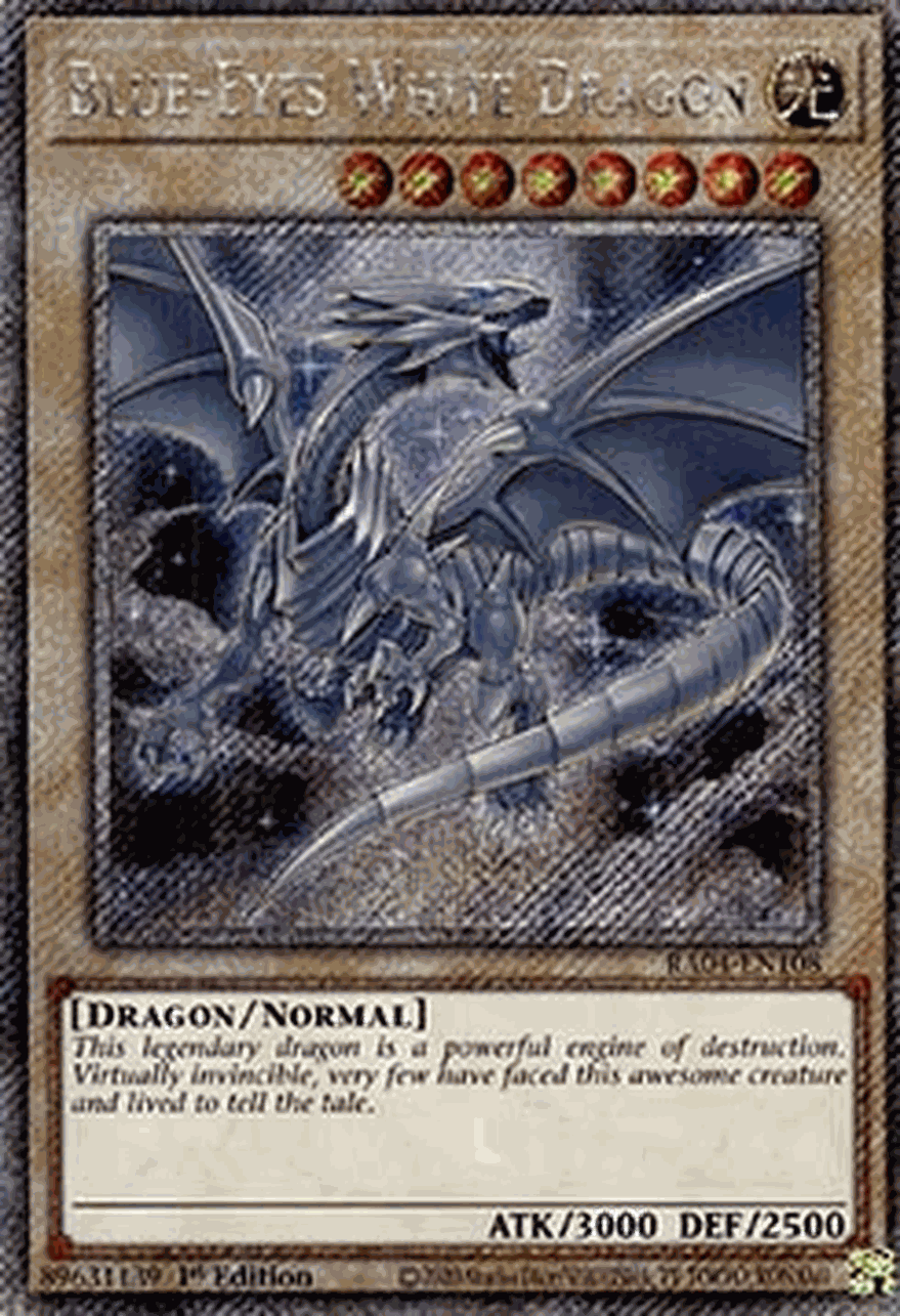 Blue-Eyes White Dragon (V.3 - Platinum Secret Rare)