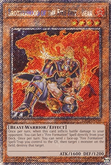 Brotherhood of the Fire Fist - Bear (V.1 - Platinum Secret Rare)