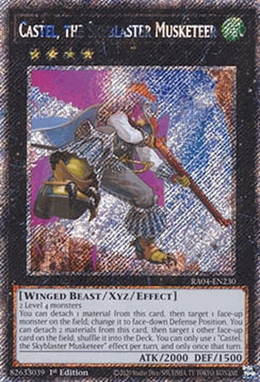 Castel, the Skyblaster Musketeer (V.1 - Platinum Secret Rare)