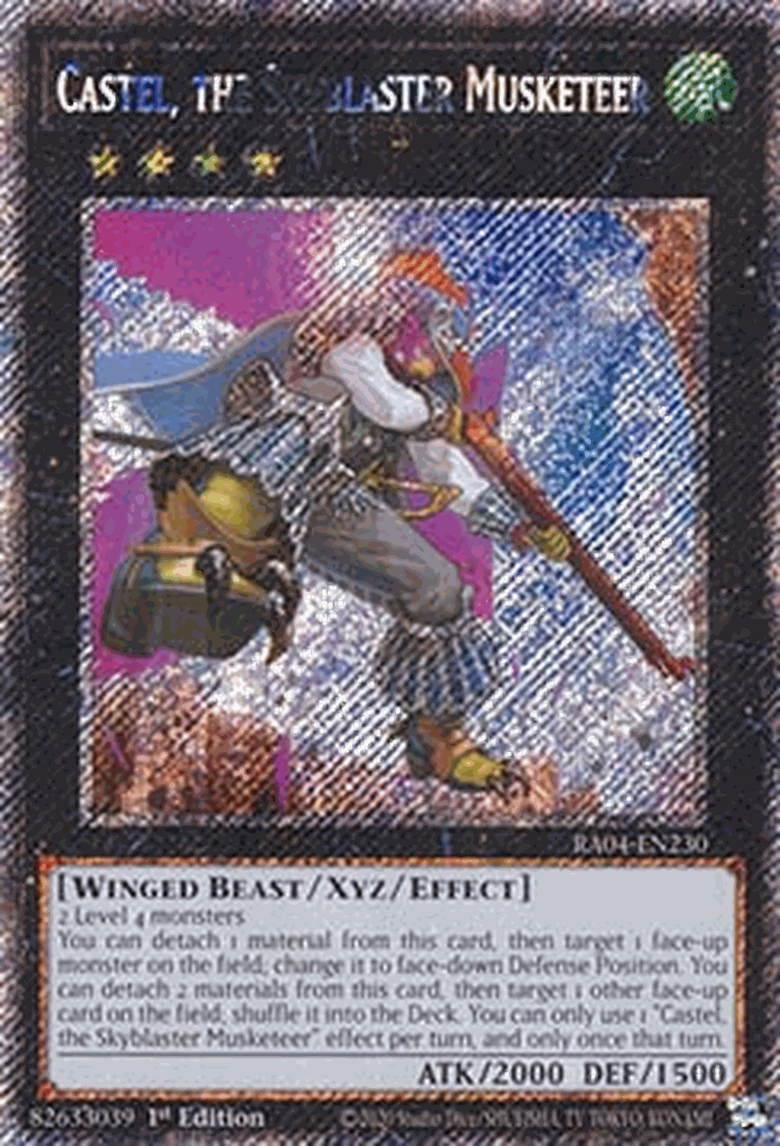 Castel, the Skyblaster Musketeer (V.1 - Platinum Secret Rare)