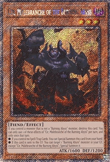 Cir, Malebranche of the Burning Abyss (V.1 - Platinum Secret Rare)