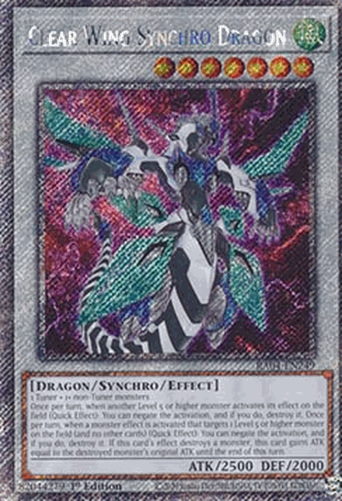Clear Wing Synchro Dragon (V.1 - Platinum Secret Rare)
