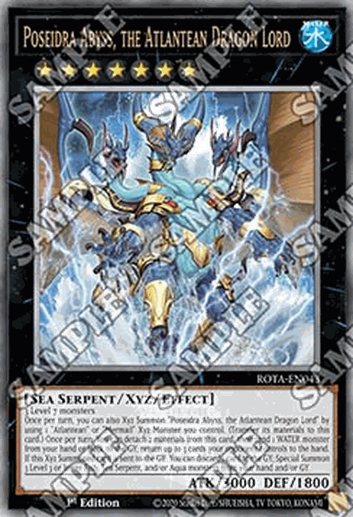 Poseidra Abyss, the Atlantean Dragon Lord (V.2 - Quarter Century Secret Rare)