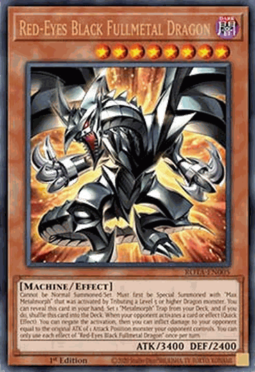 Red-Eyes Black Fullmetal Dragon (V.1 - Ultra Rare)