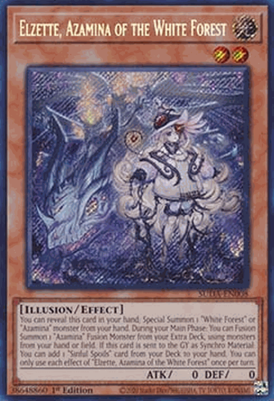 Elzette, Azamina of the White Forest (V.1 - Secret Rare)