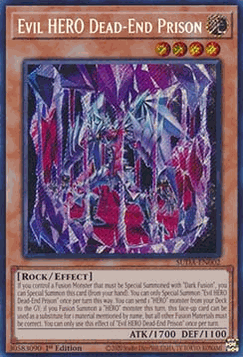 Evil HERO Dead-End Prison (V.1 - Secret Rare)