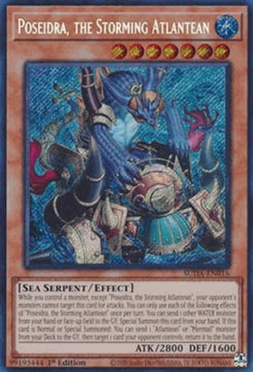 Poseidra, the Storming Atlantean (V.1 - Secret Rare)