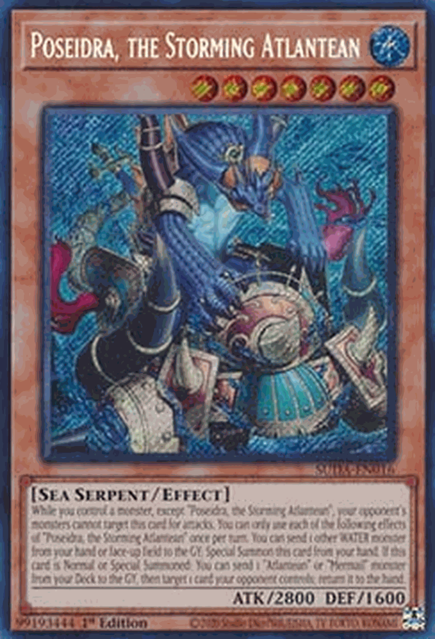 Poseidra, the Storming Atlantean (V.1 - Secret Rare)