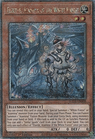 Elzette, Azamina of the White Forest (V.2 - Quarter Century Secret Rare)