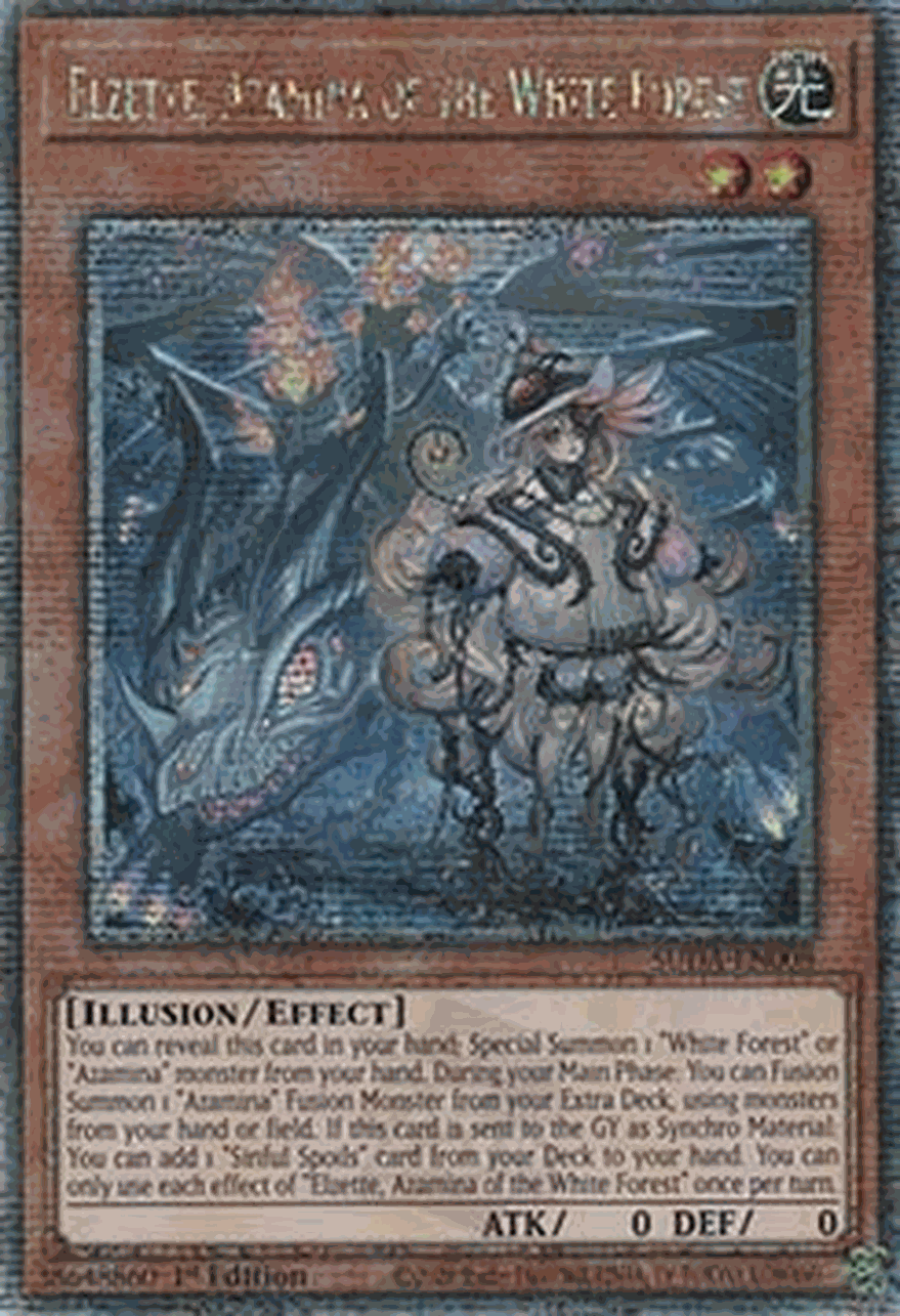 Elzette, Azamina of the White Forest (V.2 - Quarter Century Secret Rare)