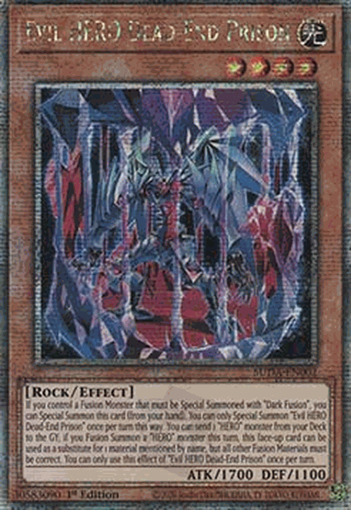 Evil HERO Dead-End Prison (V.2 - Quarter Century Secret Rare)