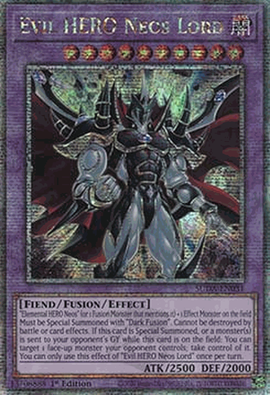 Evil HERO Neos Lord (V.2 - Quarter Century Secret Rare)
