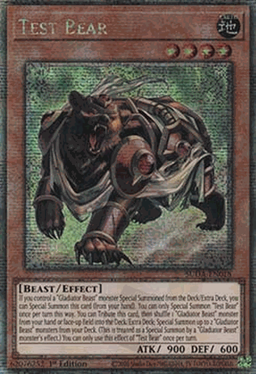 Test Bear (V.2 - Quarter Century Secret Rare)