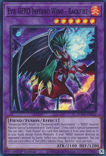 Evil HERO Inferno Wing - Backfire