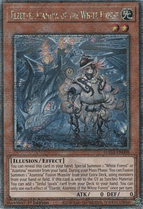 Elzette, Azamina of the White Forest (V.2 - Quarter Century Secret Rare)