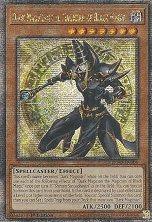 Dark Magician the Magician of Black Magic (V.2 - Quarter Century Secret Rare)