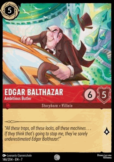 Edgar Balthazar - Ambitious Butler