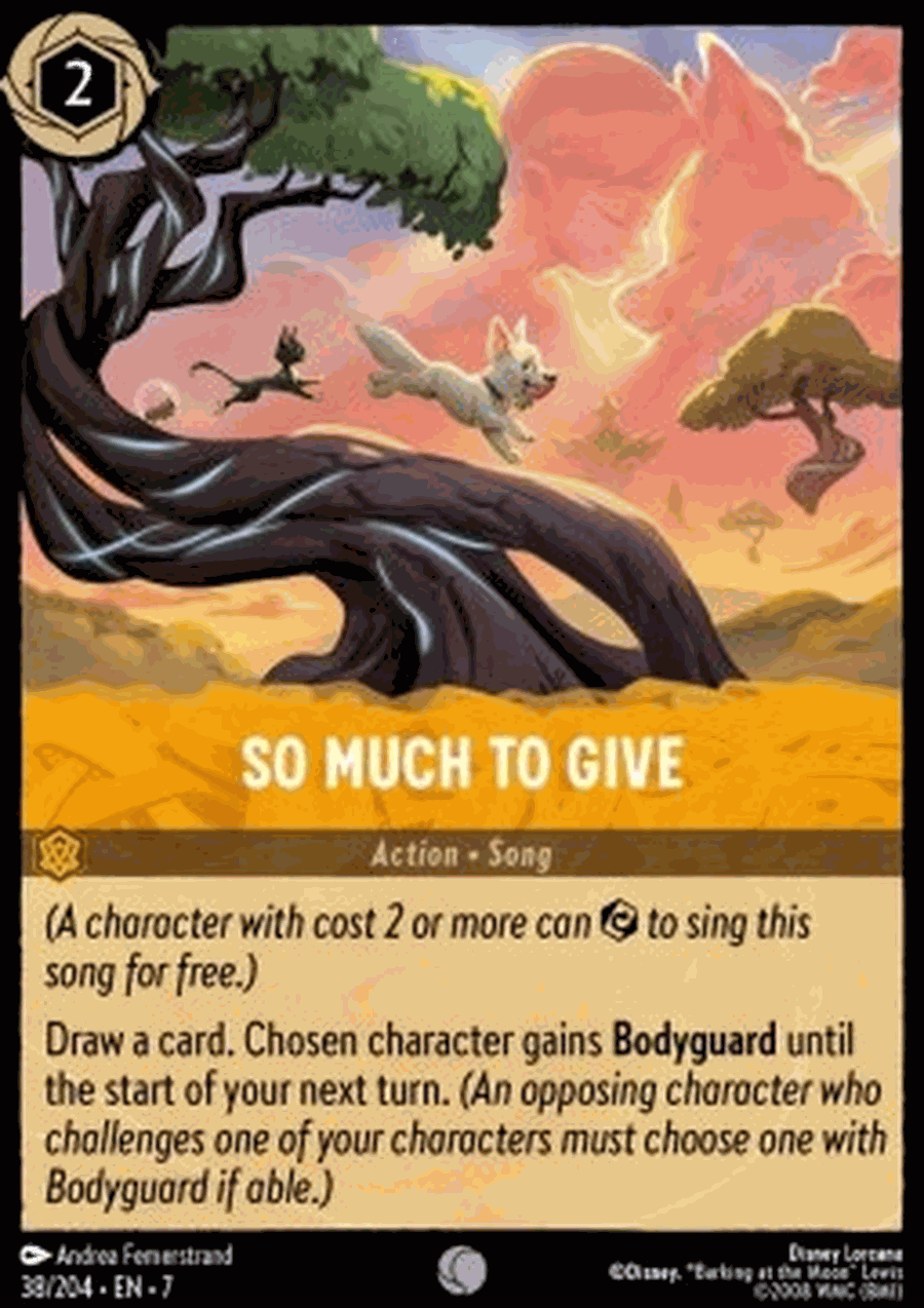 So Much to Give