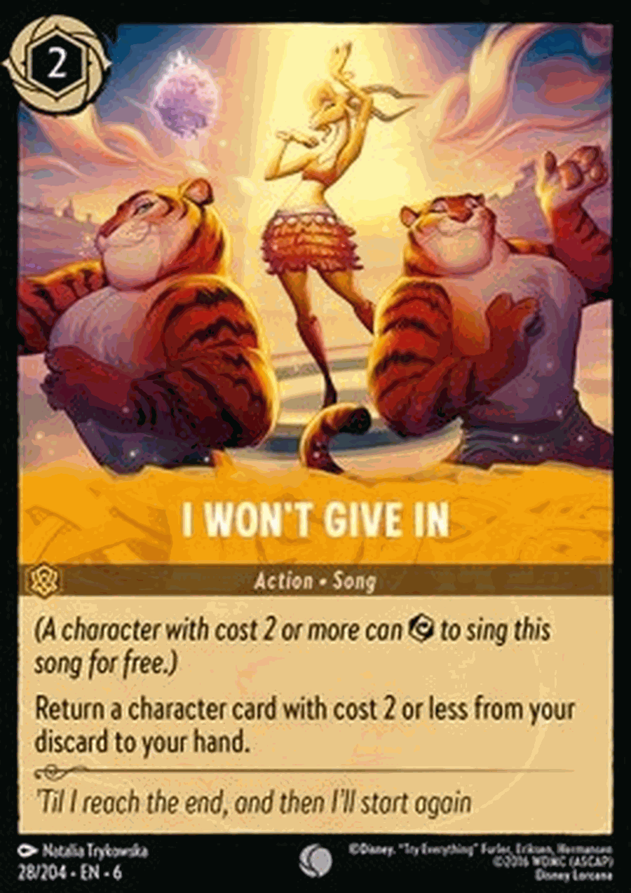 I Won’t Give In