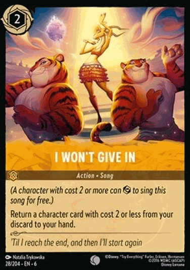 I Won’t Give In