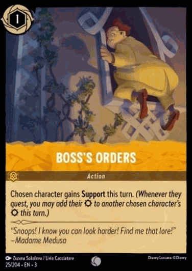 Boss’s Orders