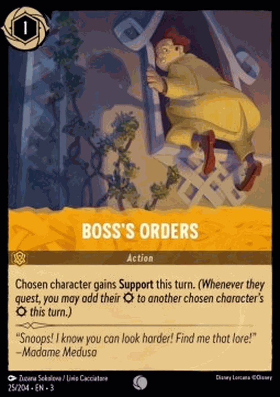 Boss’s Orders