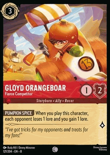 Gloyd Orangeboar - Fierce Competitor