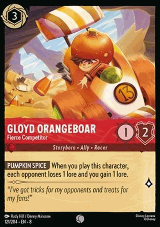 Gloyd Orangeboar - Fierce Competitor