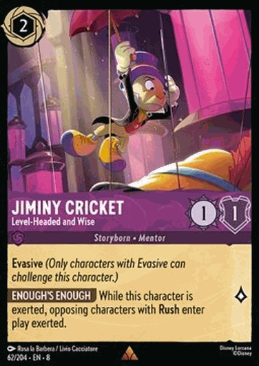 Jiminy Cricket - Level-Headed and Wise