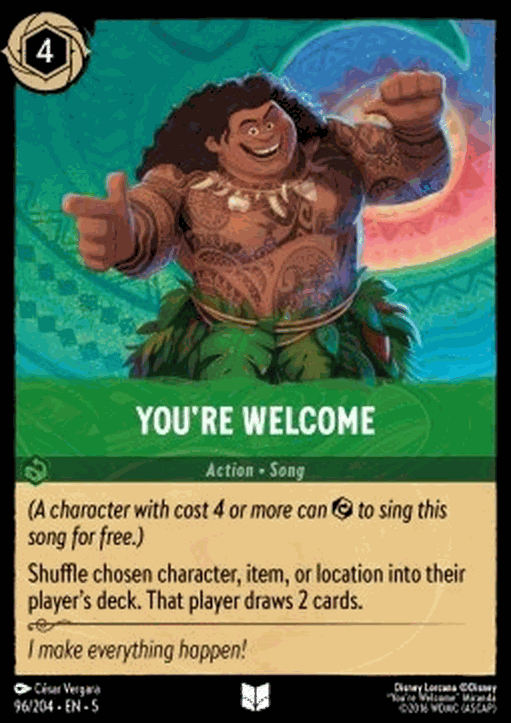 You’re Welcome (V.1)