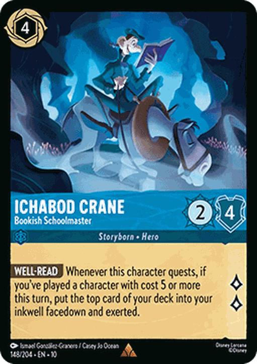 Ichabod Crane - Bookish Schoolmaster