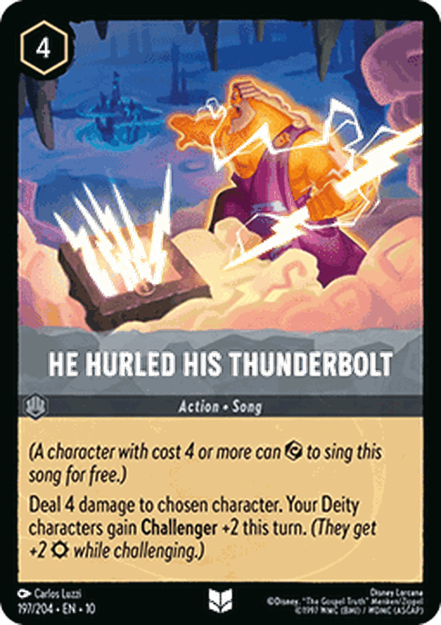 He Hurled His Thunderbolt (V.1)