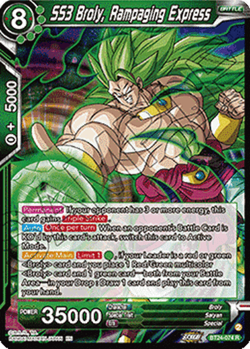 SS3 Broly, Rampaging Express (V.1 - Rare)
